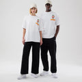 New Era Food Graphic White Oversized T-Shirt-kentox