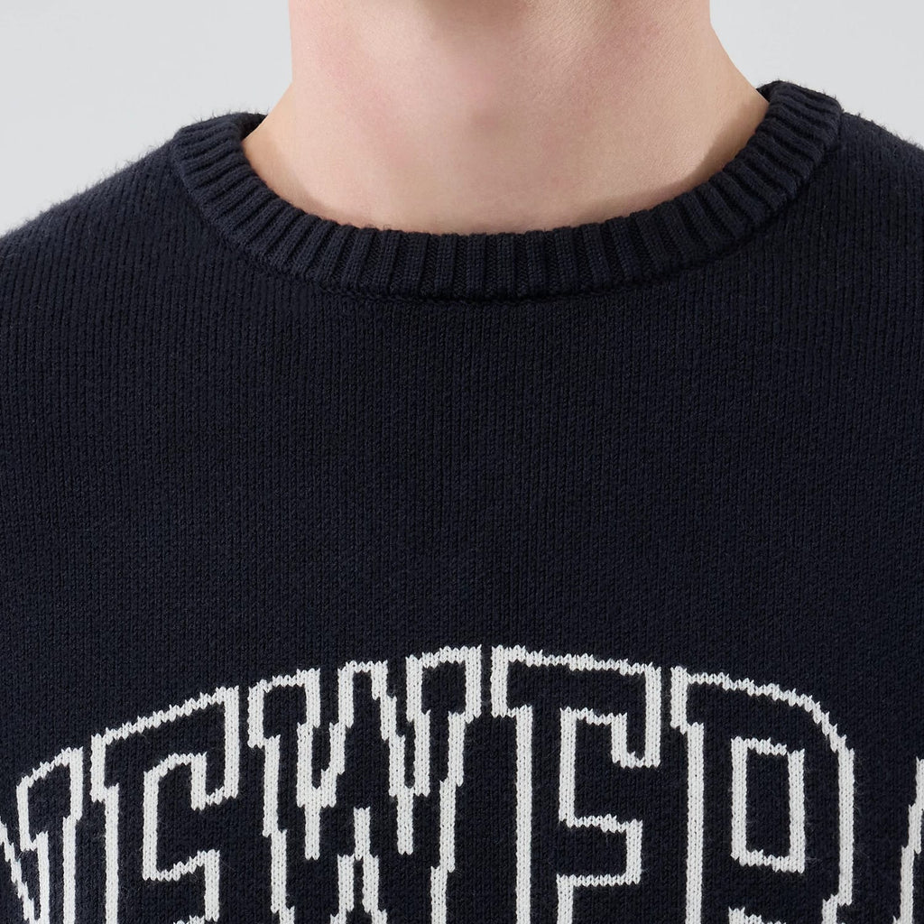 New Era Knit Navy Knitted Sweater-kentox