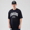 LA Lakers NBA Core Plus Mesh Navy Oversized T-Shirt-kentox