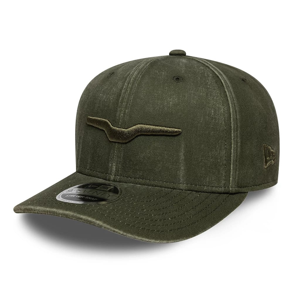 Moto Guzzi Logo Green 9SEVENTY Stretch Snap Adjustable Cap-kentox