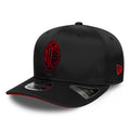 AC Milan Featherweight Poly Black 9SEVENTY Stretch Snap Adjustable Cap-kentox