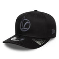 Vespa Black 9SEVENTY Stretch Snap Adjustable Cap-kentox