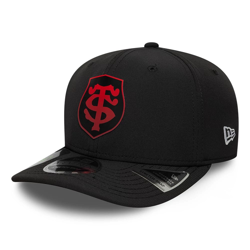 Stade Toulousain Gradient Black 9SEVENTY Stretch Snap Adjustable Cap-kentox