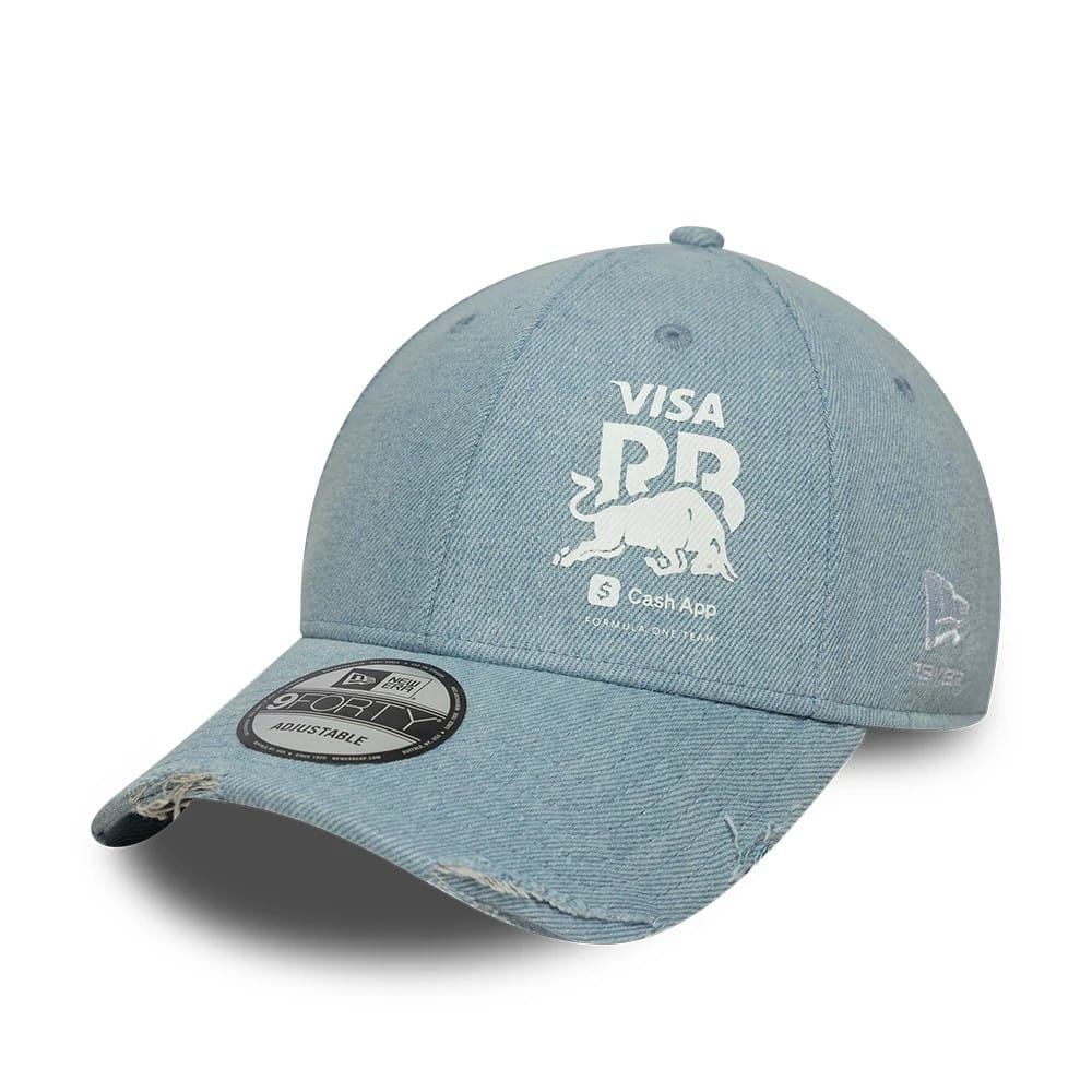 Visa Cash App Racing Bulls Denim Open Blue 9FORTY Adjustable Cap-kentox