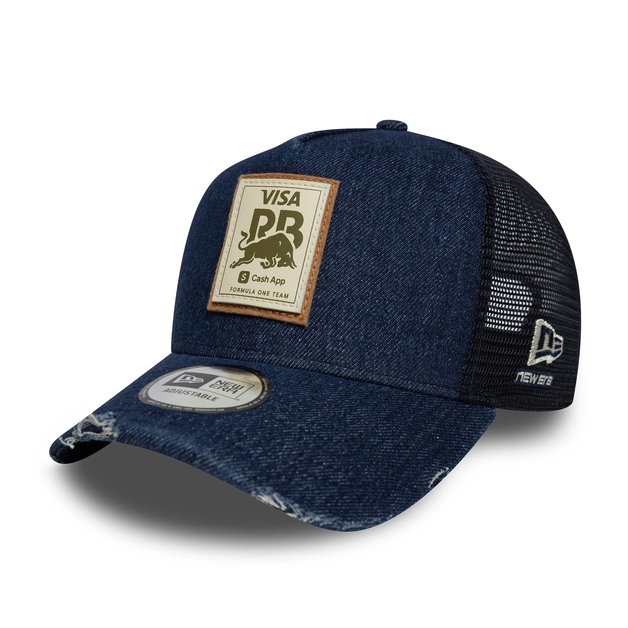 Visa Cash App Racing Bulls Denim Black 9FORTY E-Frame Trucker Adjustable Cap-kentox
