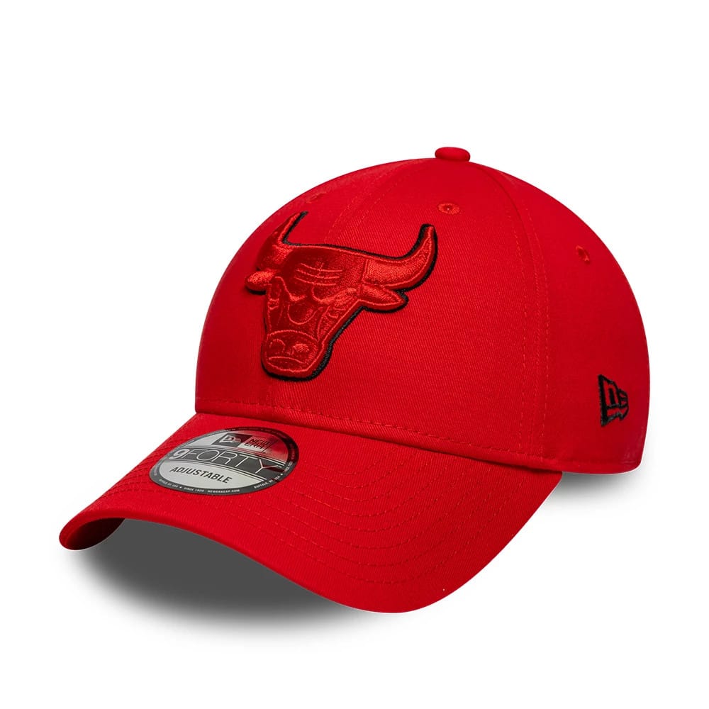 Chicago Bulls NBA Outline Red 9FORTY Adjustable Cap-kentox