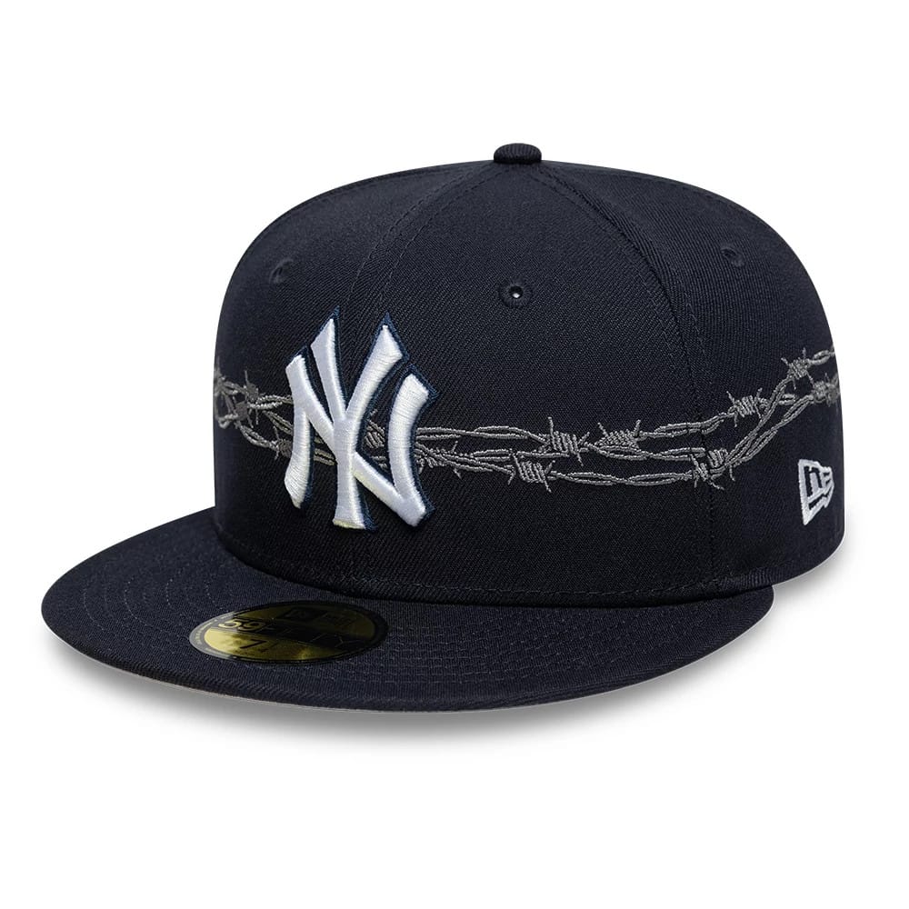 New York Yankees MLB Icon Navy 59FIFTY Fitted Cap-kentox