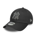 New York Yankees MLB Metallic Outline Charcoal 9FORTY Adjustable Cap-kentox