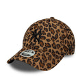 New York Yankees Womens MLB Leopard Cord Beige 9FORTY Adjustable Cap-kentox
