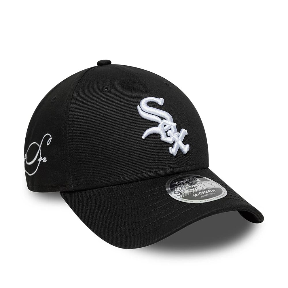 Chicago White Sox MLB Side Script Black 9FORTY M-Crown Adjustable Cap-kentox