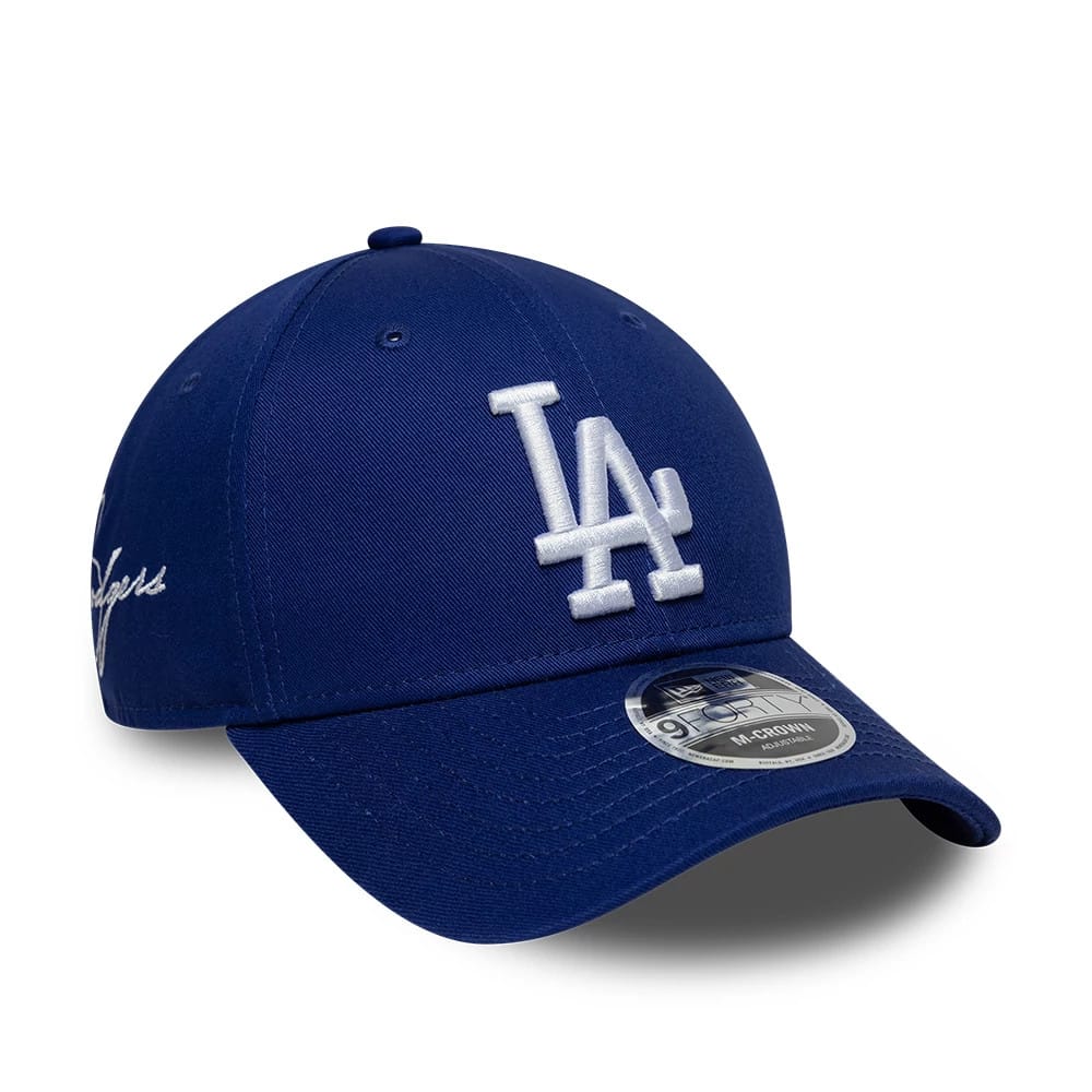 LA Dodgers MLB Side Script Dark Blue 9FORTY M-Crown Adjustable Cap-kentox