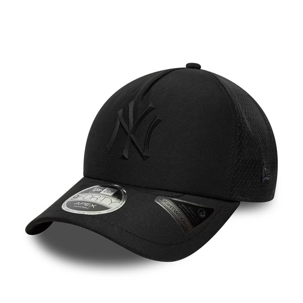 New York Yankees MLB Sporty Black 9FORTY Apex Adjustable Cap-kentox