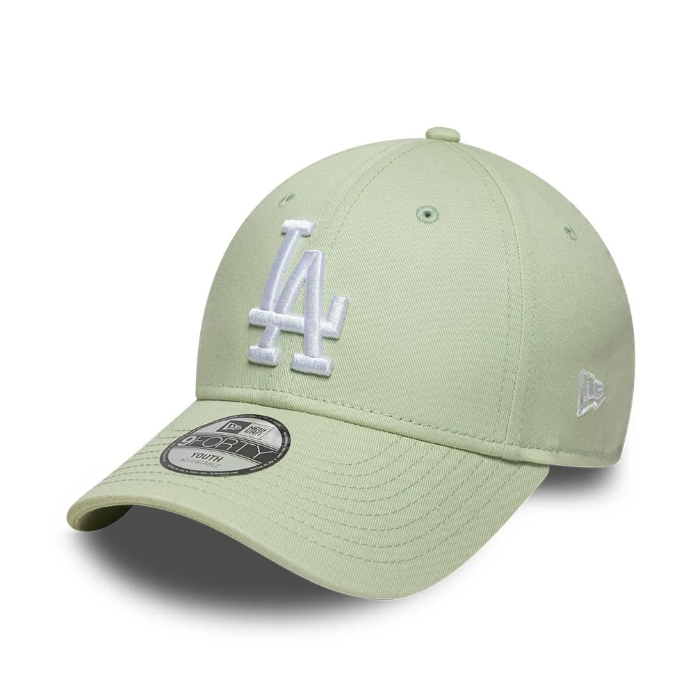 LA Dodgers Youth MLB League Essential Pastel Green 9FORTY Adjustable Cap-kentox