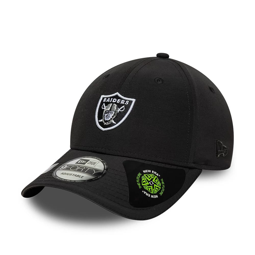Las Vegas Raiders NFL Recycled Black 9FORTY Adjustable Cap-kentox