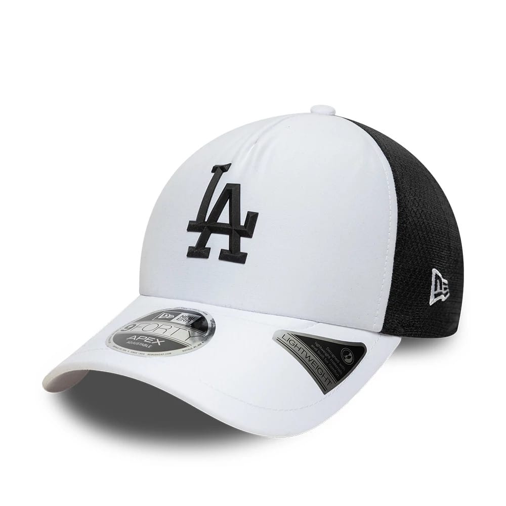 LA Dodgers MLB Sporty White 9FORTY Apex Adjustable Cap-kentox