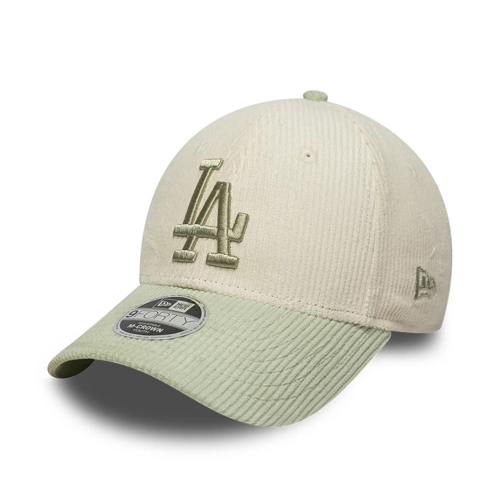 LA Dodgers Youth MLB Cord Cream 9FORTY M-Crown Adjustable Cap-kentox