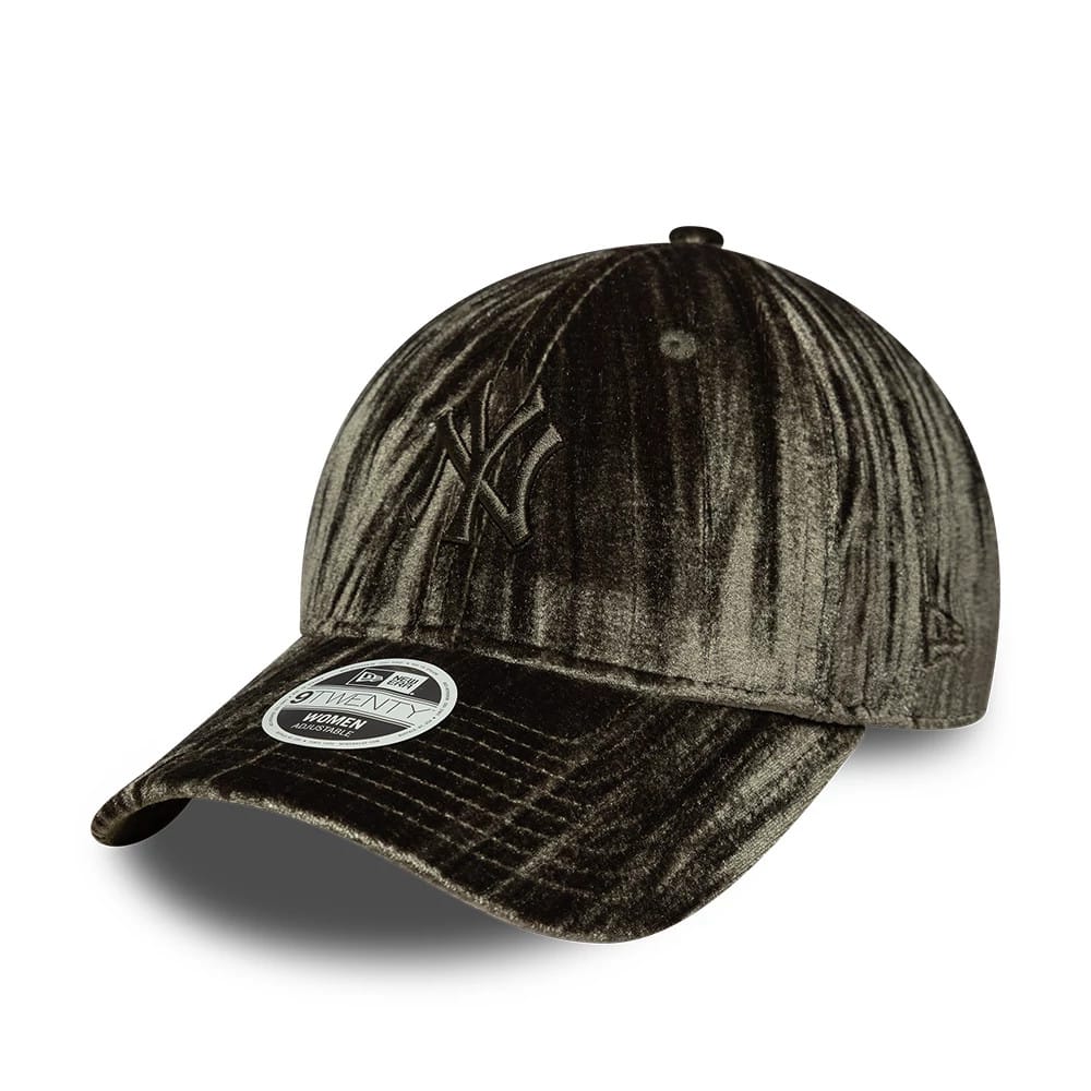 New York Yankees Womens MLB Velour Green 9TWENTY Adjustable Cap-kentox