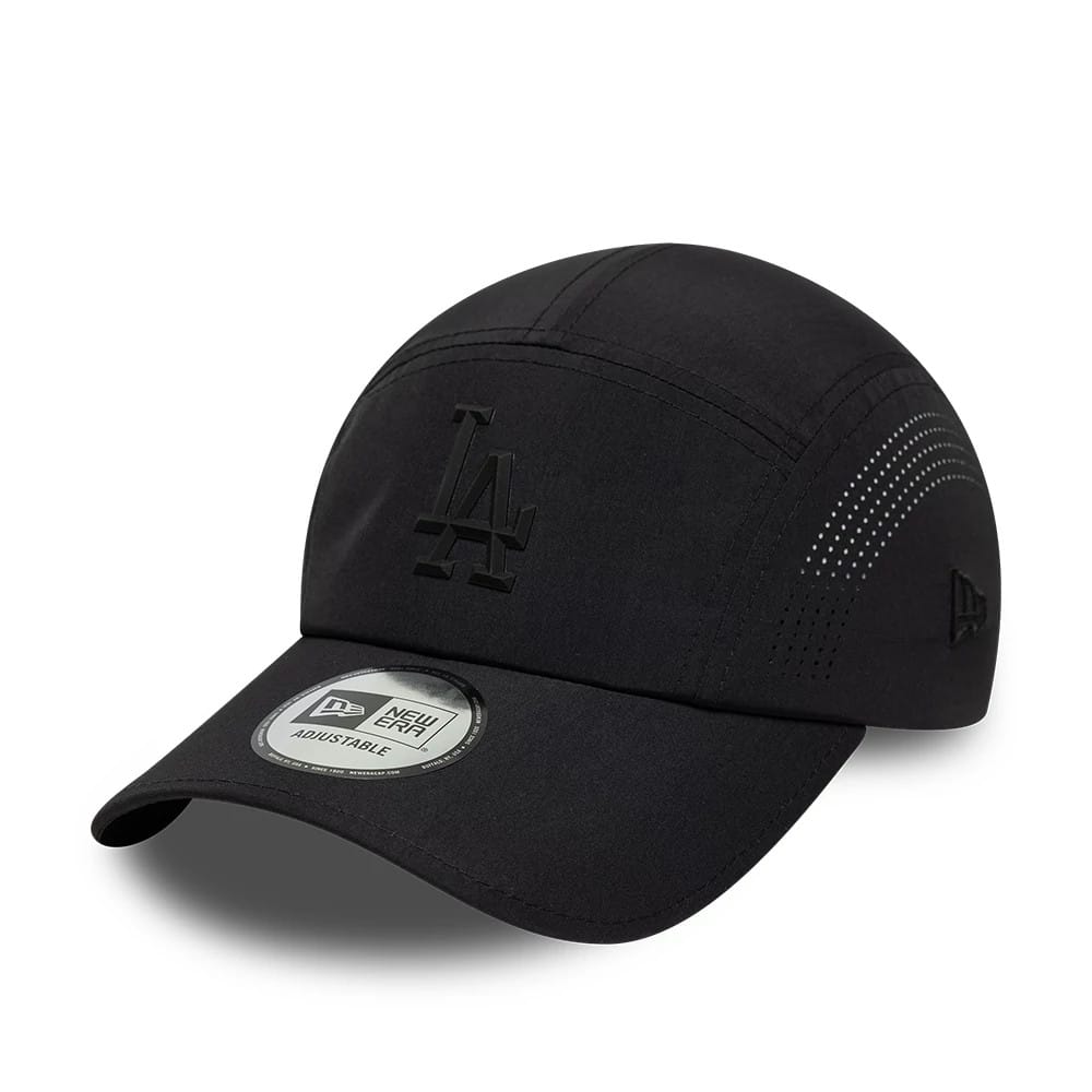 LA Dodgers MLB Tech Midi Black Runner Adjustable Cap-kentox