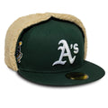 Athletics MLB World Series Dark Green Dogear 59FIFTY Fitted Cap-kentox