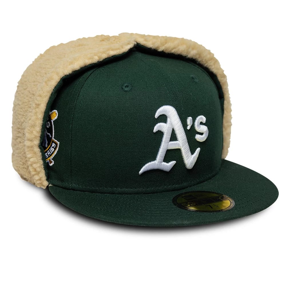 Athletics MLB World Series Dark Green Dogear 59FIFTY Fitted Cap-kentox