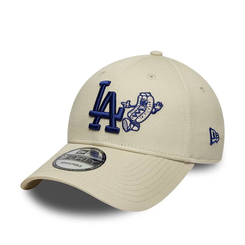 LA Dodgers MLB Food Icon Cream 9FORTY Adjustable Cap-kentox