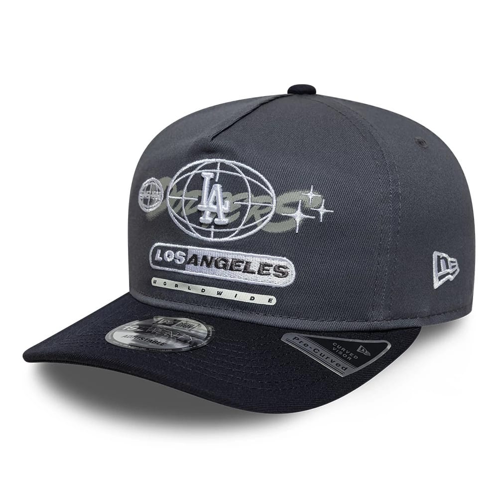 LA Dodgers MLB Graphic Grey & Black 19TWENTY Adjustable Cap-kentox