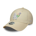 LA Dodgers Womens MLB Flower Icon Cream 9FORTY Adjustable Cap-kentox