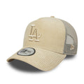 LA Dodgers MLB Cord Cream 9FORTY A-Frame Trucker Adjustable Cap-kentox