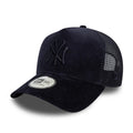 New York Yankees MLB Cord Navy 9FORTY A-Frame Trucker Adjustable Cap-kentox