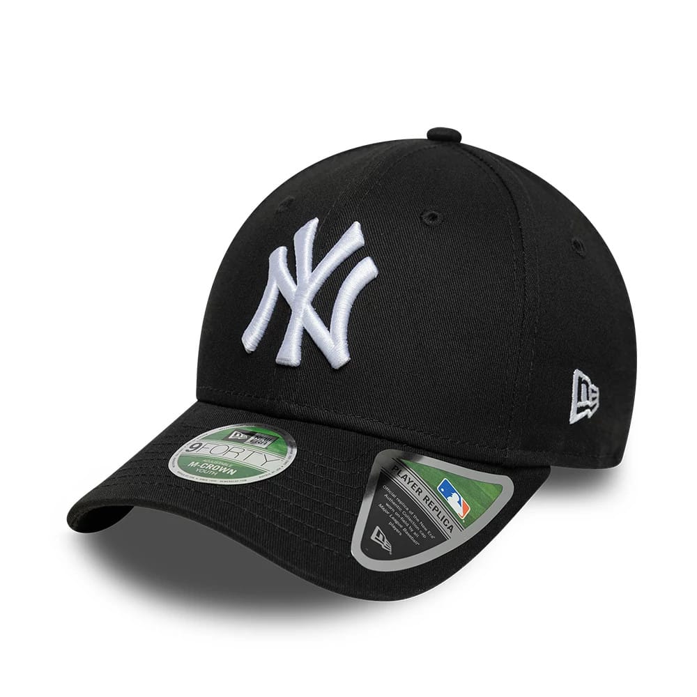 Youth New York Yankees MLB Black 9FORTY M-Crown Adjustable Cap-kentox