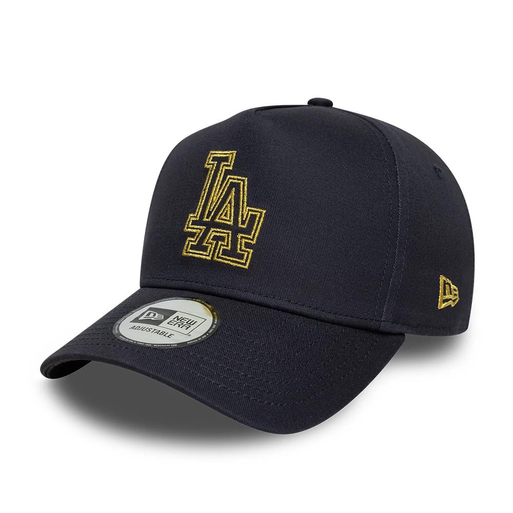 LA Dodgers MLB Metallic Outline Navy 9FORTY A-Frame Adjustable Cap-kentox