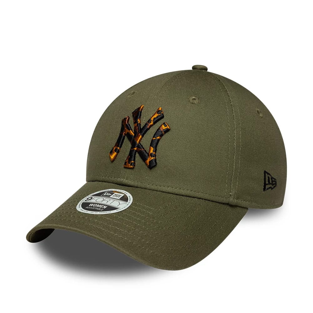 New York Yankees Womens MLB Tortoise Infill Green 9FORTY Adjustable Cap-kentox