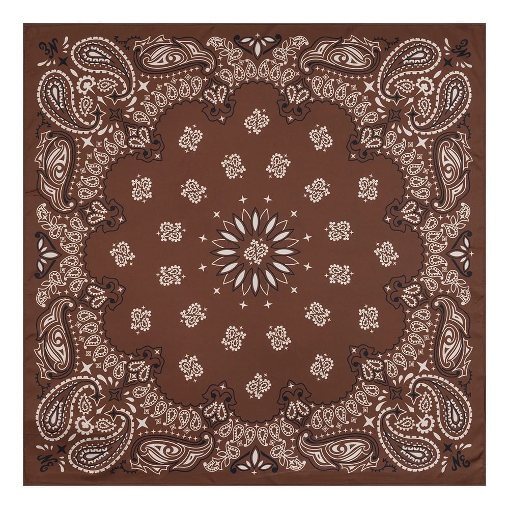 New Era Paisley Satin Brown Bandana-kentox