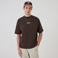 New Era Love Graphic Dark Brown T-Shirt-kentox