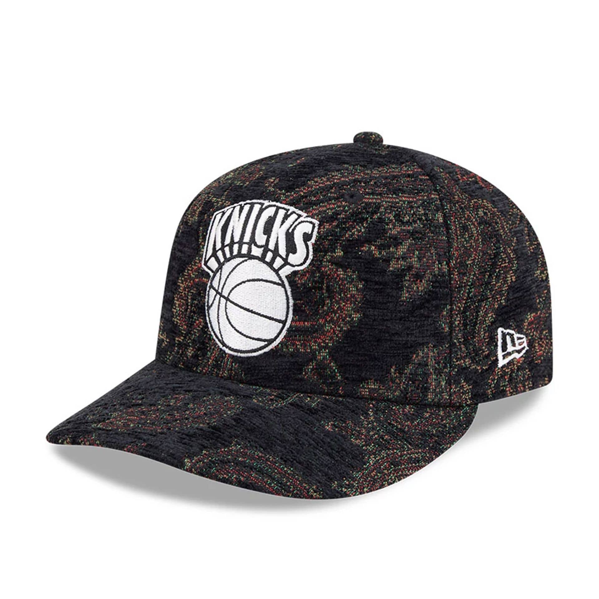 New York Knicks NBA Jacquard Chenille Black 59FIFTY Fitted Cap-kentox