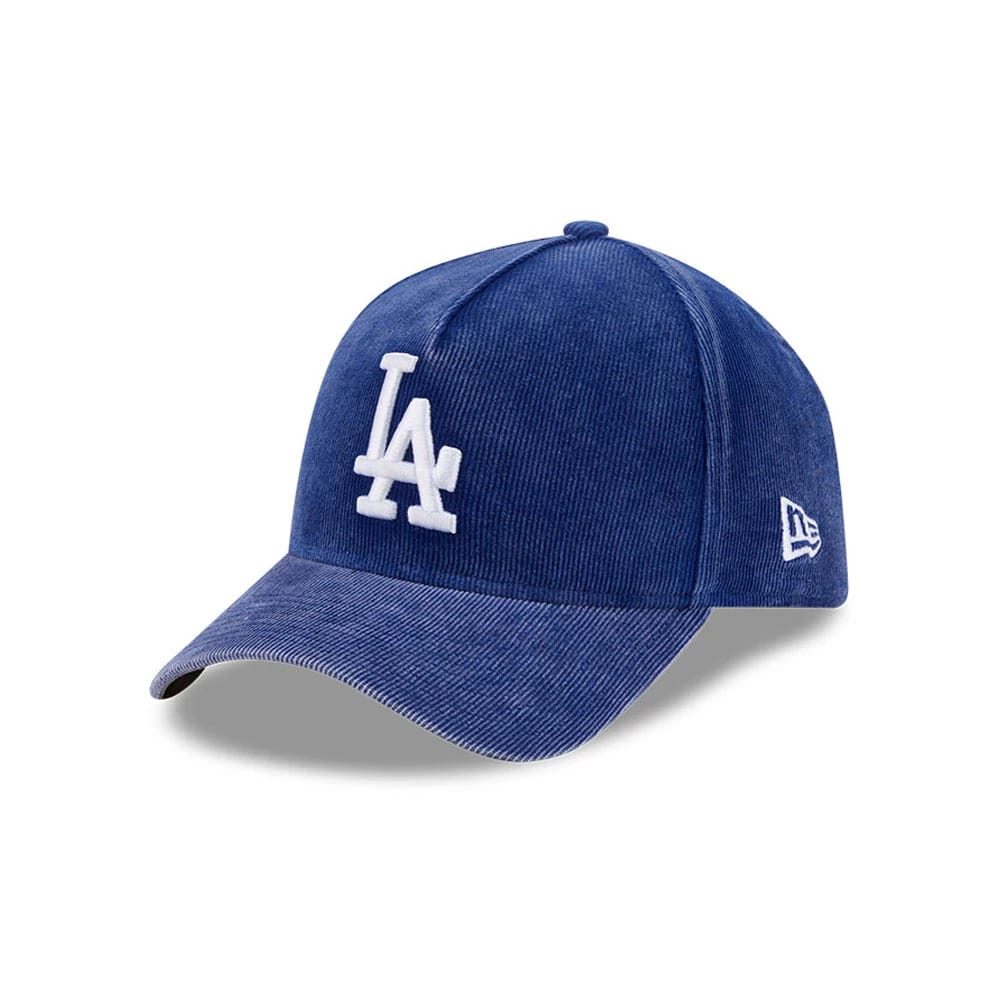 Dodgers MLB Snow Wash Cord Dark Blue 59FORTY A-Frame Fitted Cap-kentox