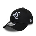 New Era Black 9FORTY M-Crown Adjustable Cap-kentox