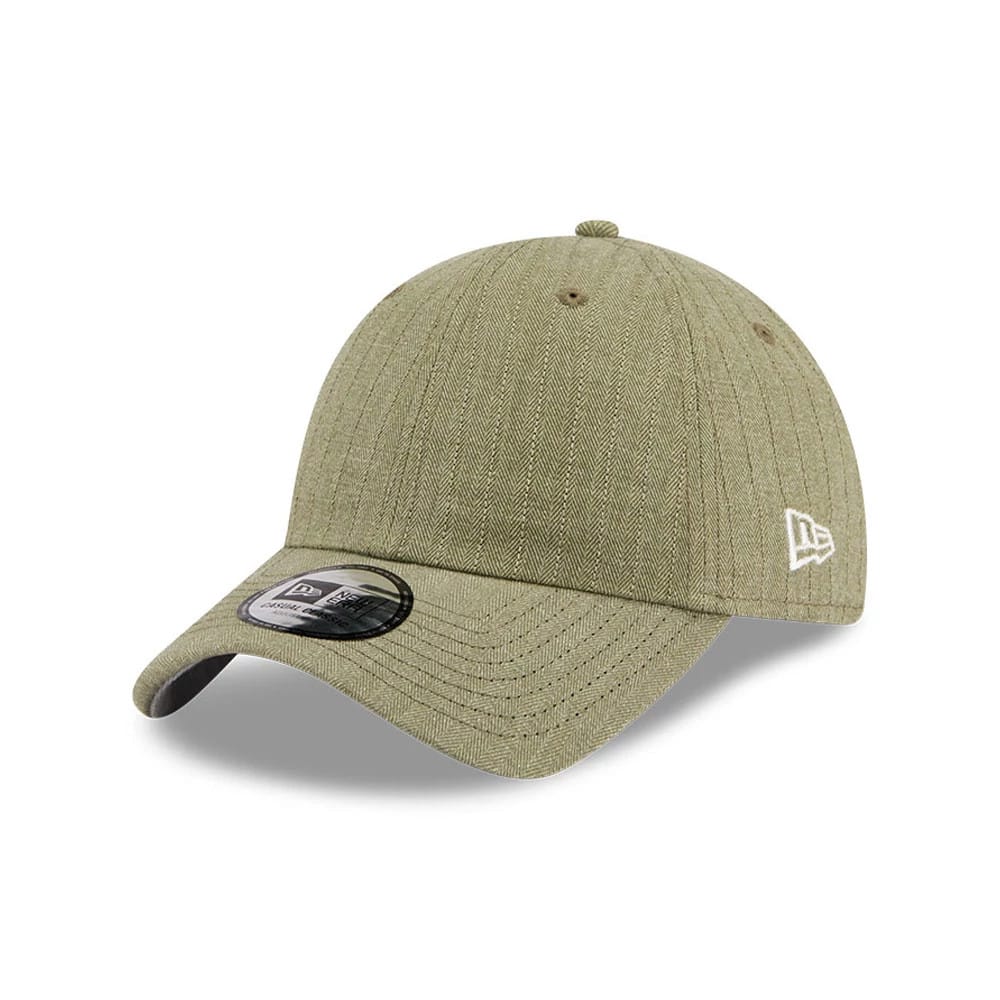 New Era Herringbone Pinstripe Green Casual Classic Adjustable Cap-kentox