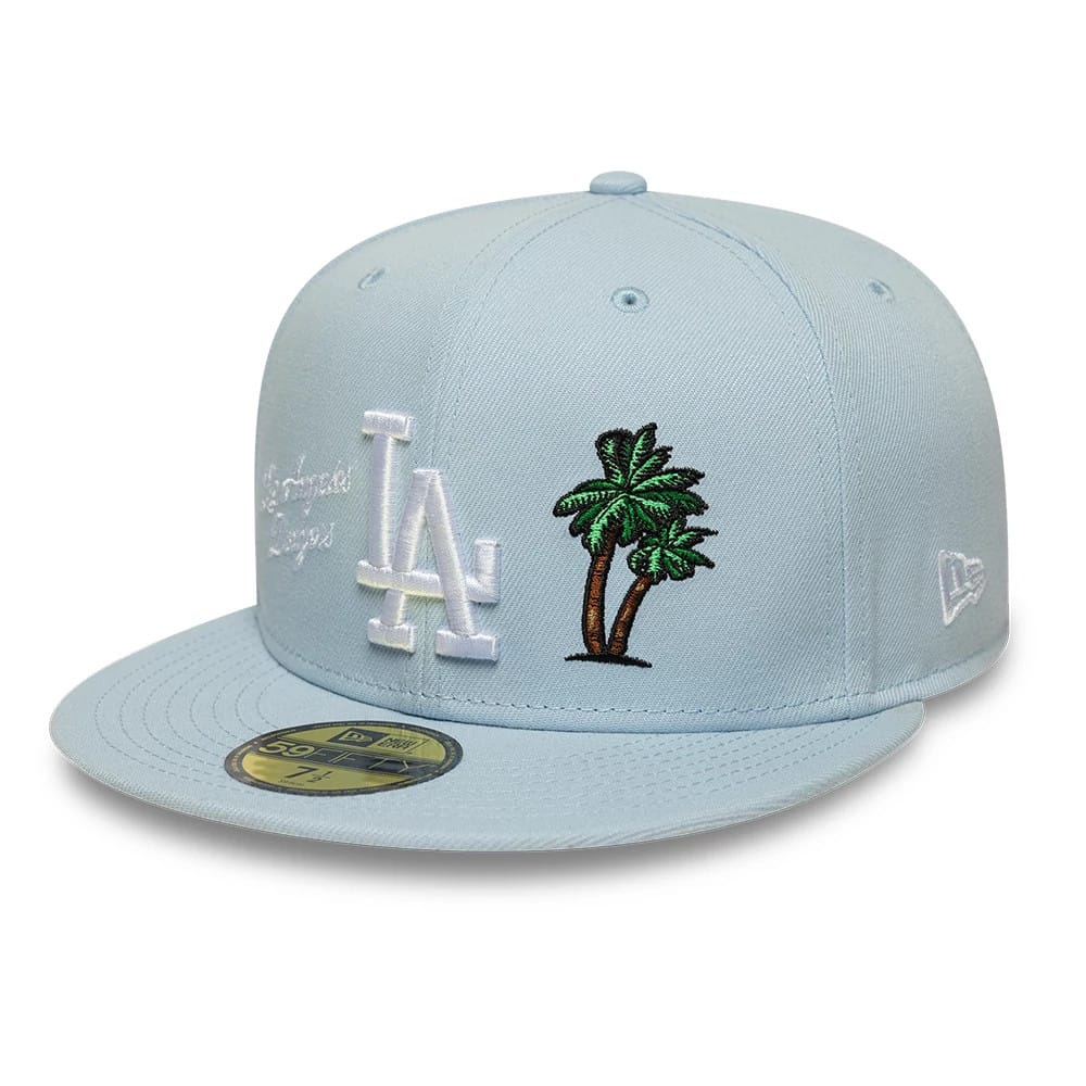 LA Dodgers MLB City Icon Pastel Blue 59FIFTY Fitted Cap-kentox