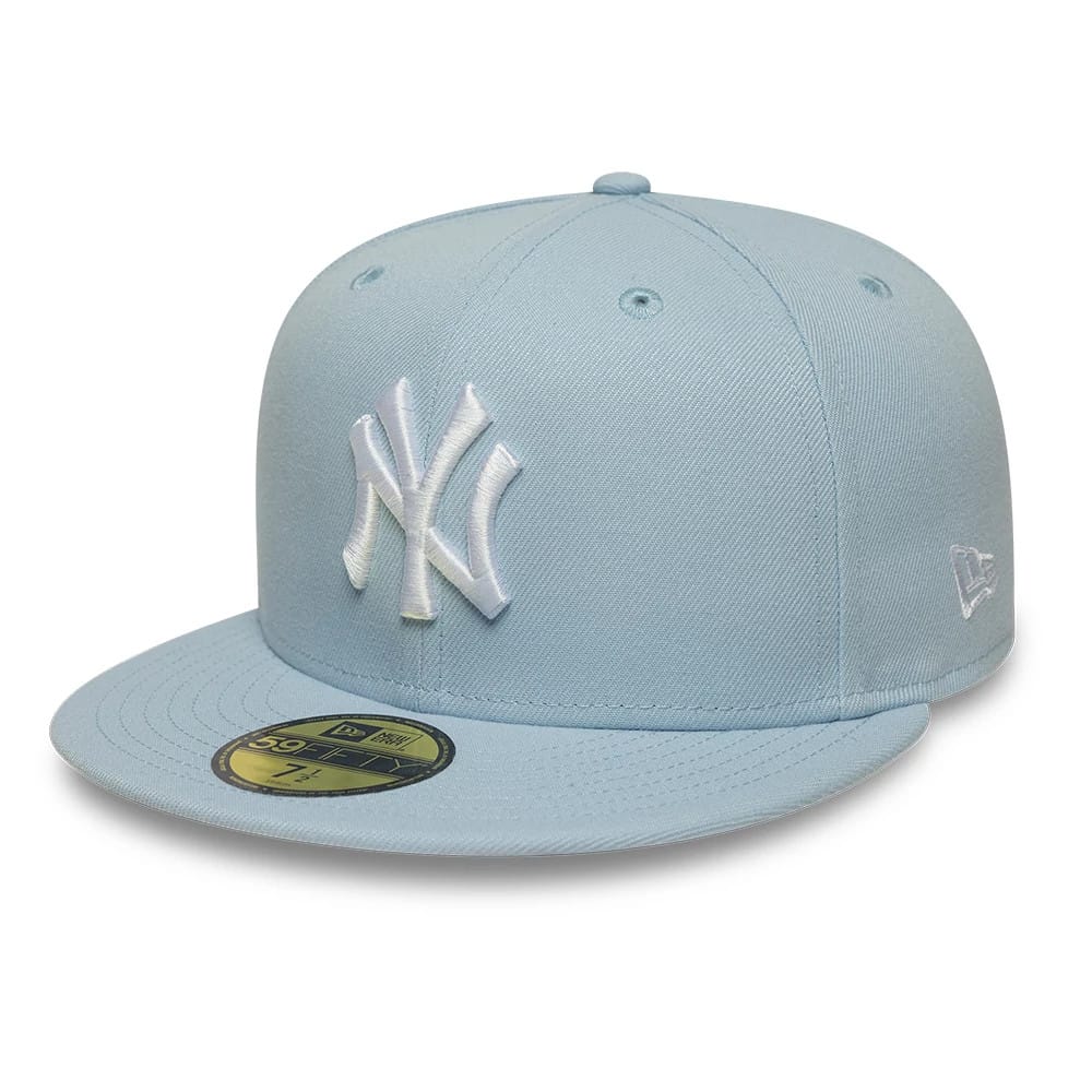 New York Yankees MLB League Essential Pastel Blue 59FIFTY Fitted Cap-kentox