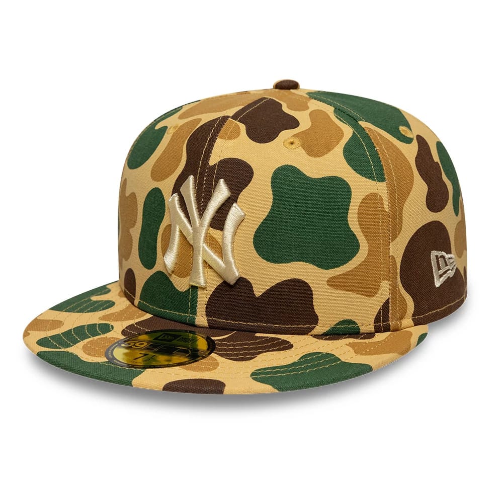 New York Yankees MLB Camo Beige 59FIFTY Fitted Cap-kentox