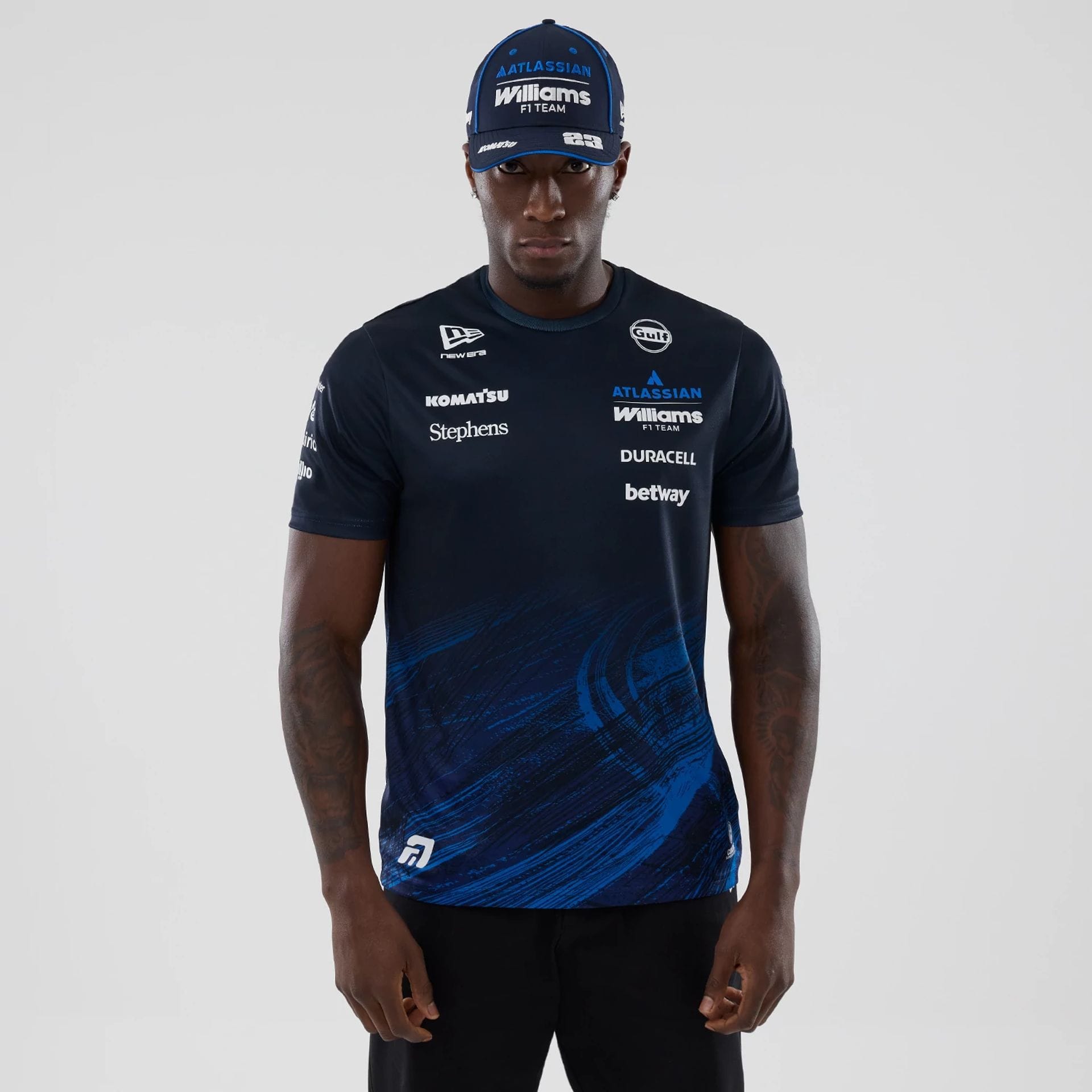 Williams Alex Albon Navy Tech T-shirt-kentox