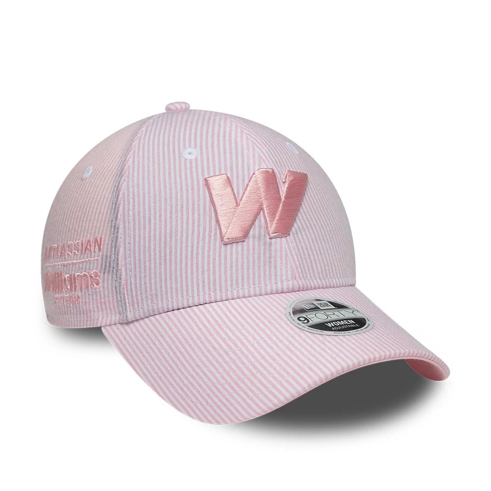 Williams Womens Seersucker Pastel Pink 9FORTY Adjustable Cap-kentox
