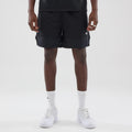 New Era Mesh Black Oversized Shorts-kentox