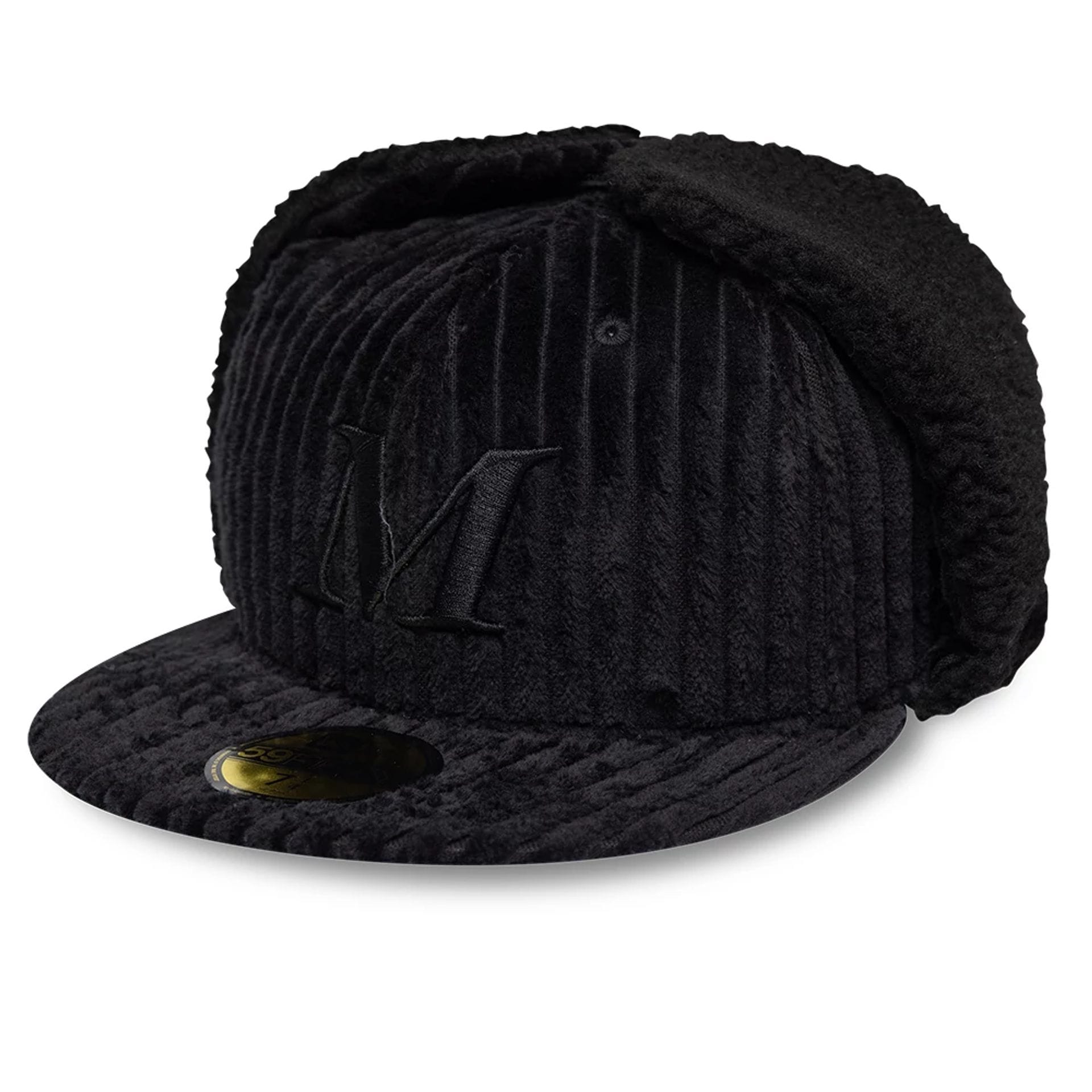 Mains X New Era Cord Black Dogear 59FIFTY Fitted Cap-kentox