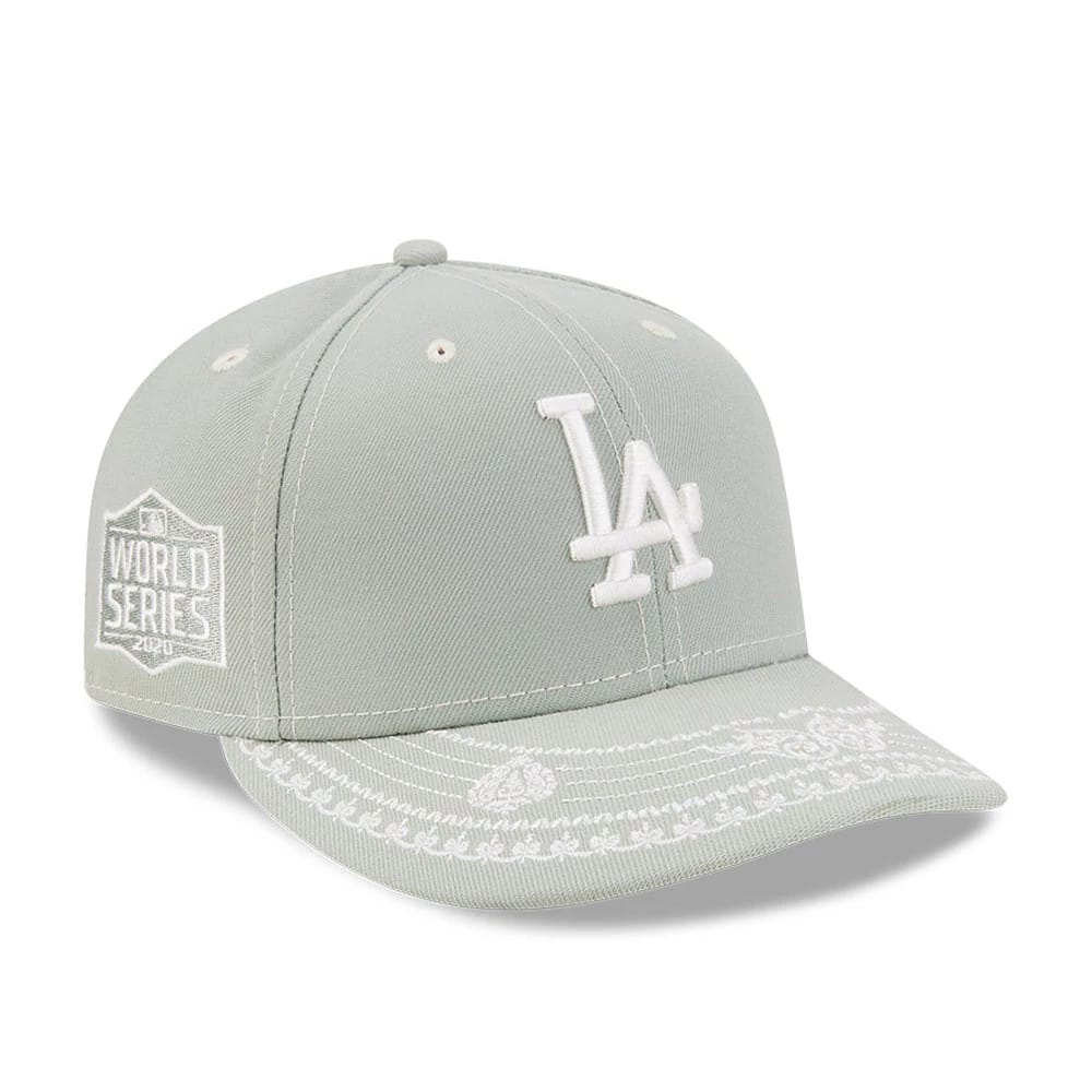LA Dodgers MLB Fathers Day Pastel Green 59FIFTY Fitted Cap-kentox