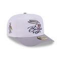 Bugs Bunny Script Looney Tunes White & Grey 59FIFTY A-Frame Fitted Cap-kentox