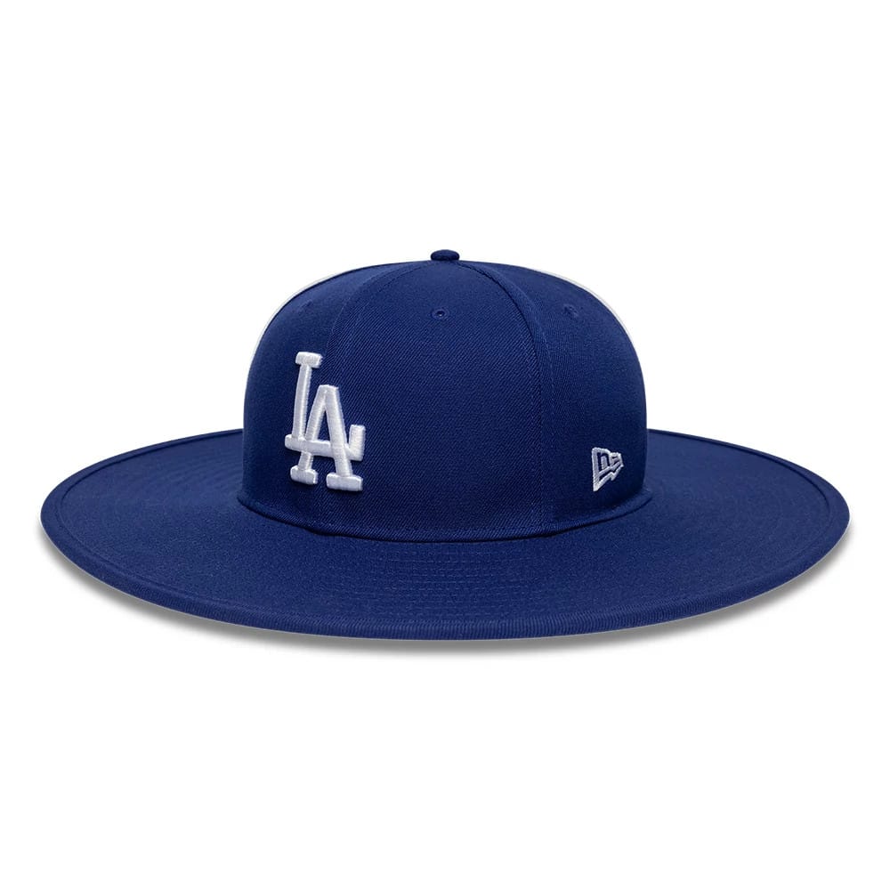 LA Dodgers MLB 6 Panel Dark Blue Fitted Bucket Hat-kentox