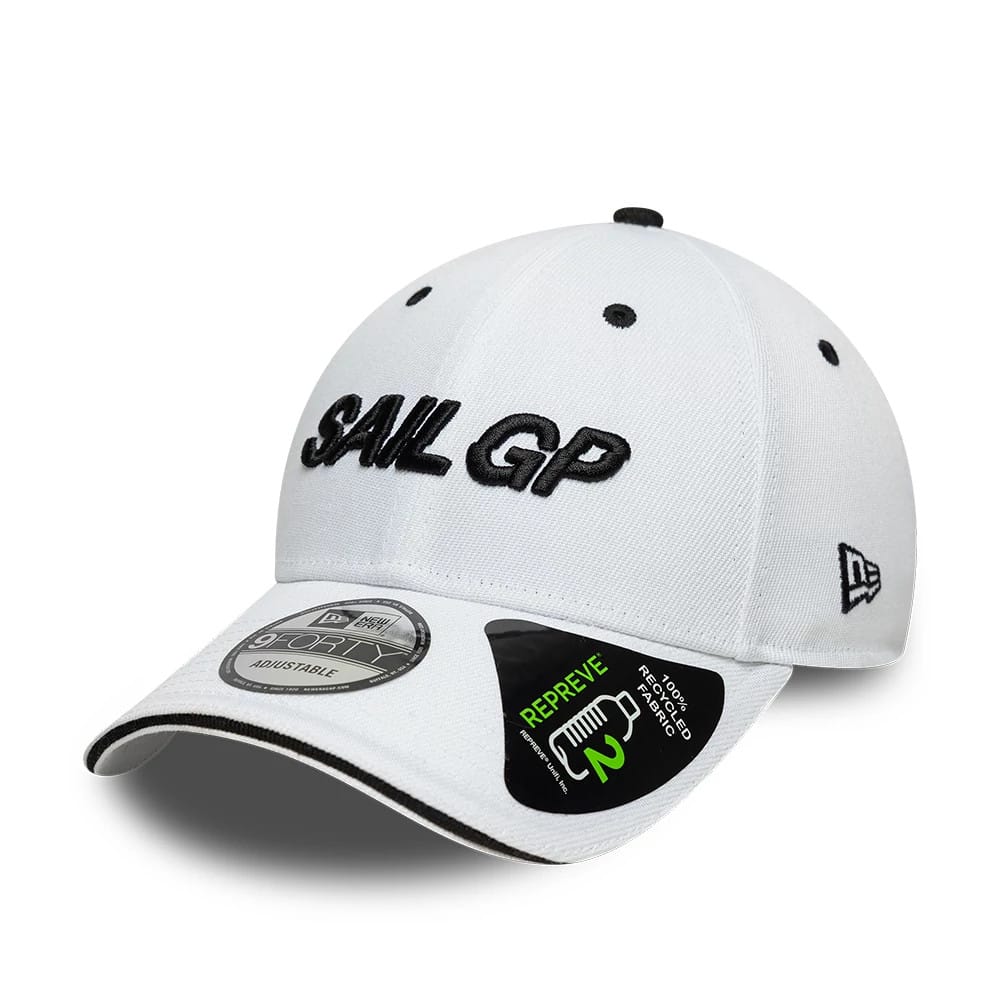 Repreve® Sail GP Sandwich Visor White 9FORTY Adjustable Cap-kentox