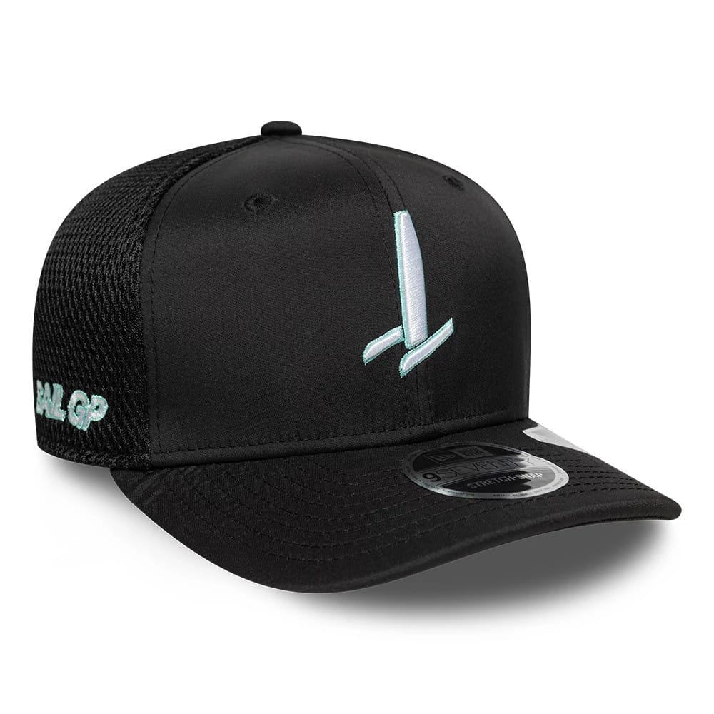 Sail GP Catamaran Black 9SEVENTY Stretch Snap Adjustable Cap-kentox